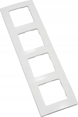 Ramka Poczwórna 4-krotna do Włączników Światła Gniazdek Biała LEGRAND NILOE