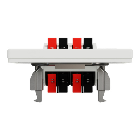 Gniazdo Głośnikowe Podwójne Podtynkowe Białe SCHNEIDER ASFORA