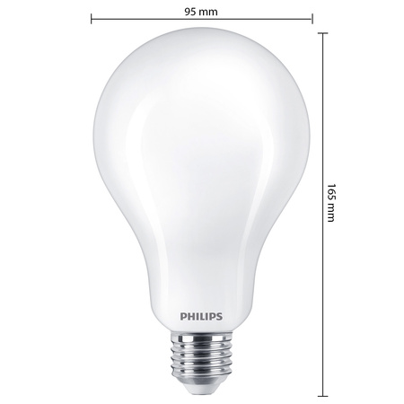 Żarówka LED E27 A95 23W = 200W 3452lm 2700K Ciepła FILAMENT LED Classic Philips