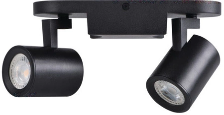 Oprawa lampa sufitowa LAURIN 2xGU10 czarna 22cm Kanlux