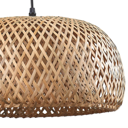 Lampa Wisząca Zwis E27 Beżowa Bambus BAMBOO NATURAL Sanico Goldlux