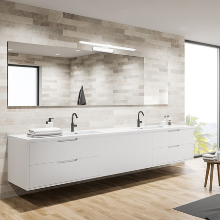 Lampa Ścienna Kinkiet SPLASH Biała 40cm 8W LED Milagro