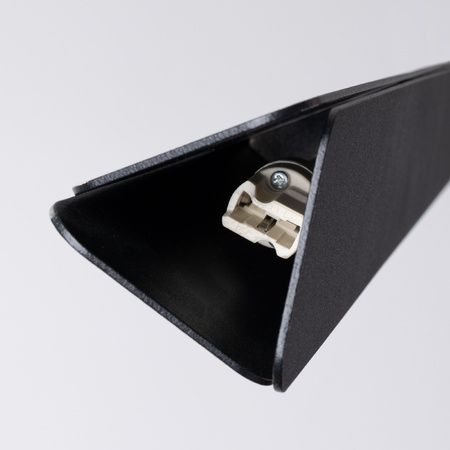 Lampa Sufitowa Wisząca Zwis 3x G9 Żyrandol Tubularna Czarna Skandynawska Prysm Sollux