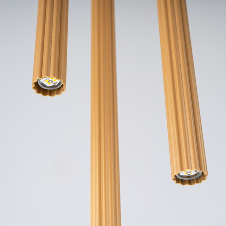 Lampa Sufitowa Wisząca Zwis 3x G9 Tubularna Złota Nowoczesna Arche Sollux