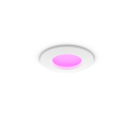 Panel LED Oprawa Podtynkowa Wpuszczana 8.3W 1000lm IP44 White and Color Ambiance RGB + TW Biała Inteligentna SMART Zigbee Bluetooth Slim Downlights Philips HUE