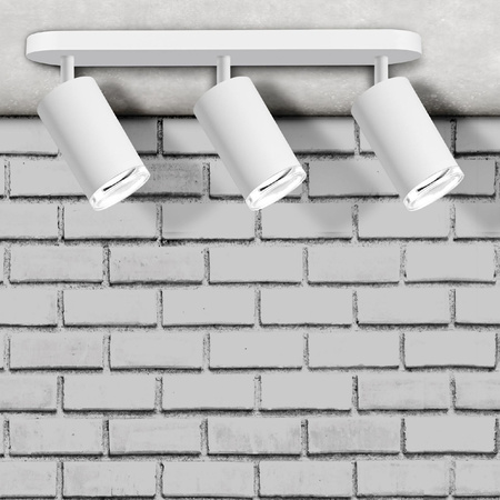 Oprawa Ścienno-Sufitowa Reflektor Punktowy 3x GU10 Biała IP44 TURYN Sanico Goldlux