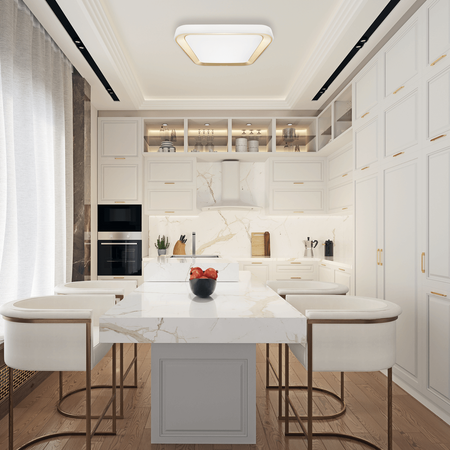 Plafon LED Lampa Sufitowa Natynkowa Złoty kwadratowy QUADRO 66W 50 cm CCT + Pilot Milagro