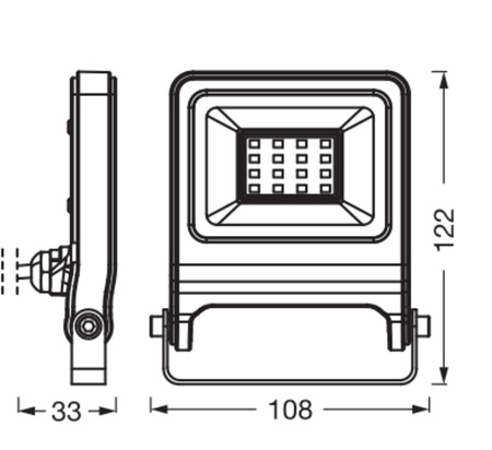 Naświetlacz LED Reflektor Zewnętrzny Lampa LED 10W 1000lm 4000K Neutralna Szary IP65 Endura Osram