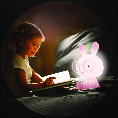 Lampka Dekoracyjna LED 2.5W 59lm Różowa Ściemnialna Królik Sanico Goldlux