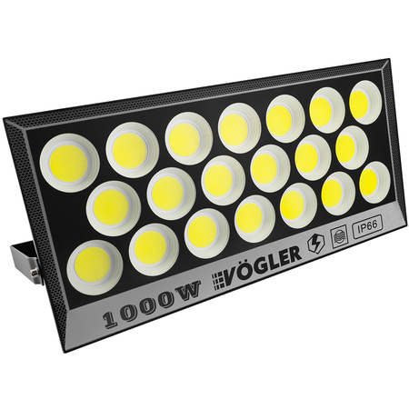 Naświetlacz LED HALOGEN 1000W COB ZEWNĘTRZNY SLIM OCZKO REFLEKTOR LAMPA 