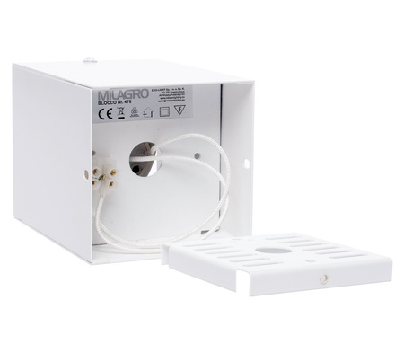 Lampa Oprawa Sufitowa BLOCCO Biała 1x7W GU10 LED Milagro