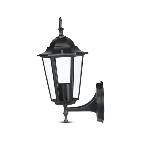 Lampa Ogrodowa Oprawa Elewacyjna Kinkiet E27 Jednostronny Czarny mat VT-749 V-TAC