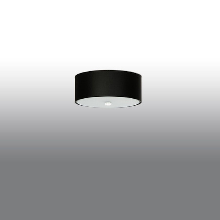 Lampa Sufitowa Plafon 3x E27 Geometryczna Czarna Minimalistyczna Skala Sollux