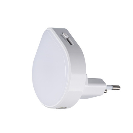 Lampka do Gniazdka Nocna LED Wtykowa Ozdobna 0.5W 30lm 3000K Ciepła Biała Ulov Kanlux