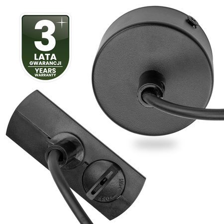 ADAPTER ZASILAJĄCY DO SZYNOPRZEWODÓW BAZA MONTAŻOWA 1F CZARNY LUMILED