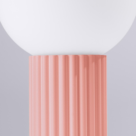 Lampa Biurkowa Stołowa G9 Okrągła Pomarańczowa Nowoczesna Matowa Halo Sollux