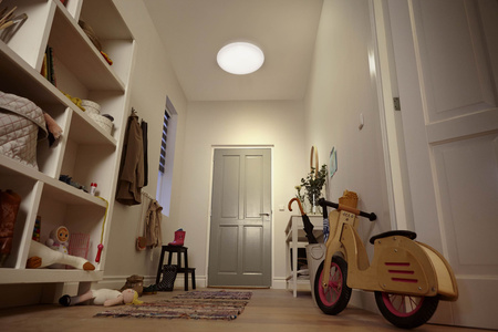 Lampa Sufitowa Plafon LED 12W 1150lm 4000K z Czujnikiem Ruchu i Zmierzchu Biała Shan Philips