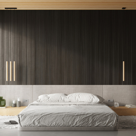 Lampa Sufitowa Wisząca Zwis 5x G9 Żyrandol Tubularna drewno Nowoczesna Pastelo Sollux