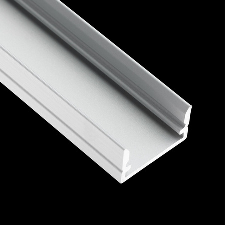 Profil Aluminiowy Anodowany do taśm LED KM35 Srebrny Natynkowy, Nawierzchniowy 1m