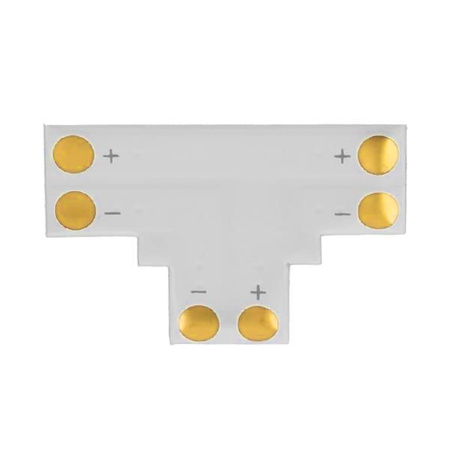 Złączka kątowa do taśm LED PCB TYP T 2-PIN 8mm