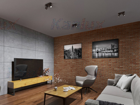 Oprawa lampa sufitowa LAURIN 2xGU10 czarna 22cm Kanlux