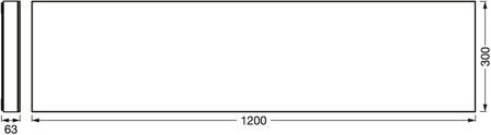 Panel LED Natynkowy 38W 2300lm SMART+ WiFi CCT Ściemnialny 120x30cm Prostokątny PLANON Frameless LEDVANCE