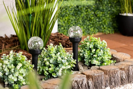 Lampa Solarna Ogrodowa LED Wbijana 5500-6000K IP44 33cm Czujnik Zmierzchu