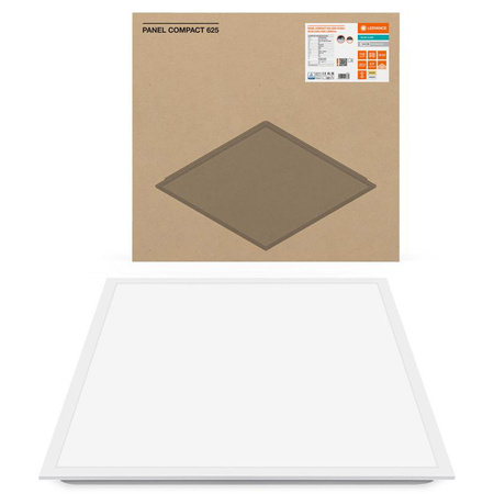 Panel LED Oprawa Biurowa Lampa Sufitowa 35W 3850lm 3000K - 4000K CCT Ściemnialna Natynkowa Podtynkowa Biały 62x62cm UGR19 Compact Ledvance