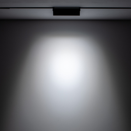 Reflektor Szynowy Lampa do Szynoprzewodów 1-fazowy LED 9W 880lm 4000K Neutralna Czarny Industrialna LVM FOCUS OUT 10646 Nowodvorski