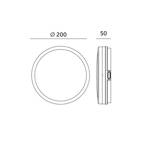 Plafon LED Łazienkowy Sufitowy Natynkowy 12W 1140lm 4000K 120° z Czujnikiem Ruchu i Zmierzchu Czarny IP65 Nairos Kobi