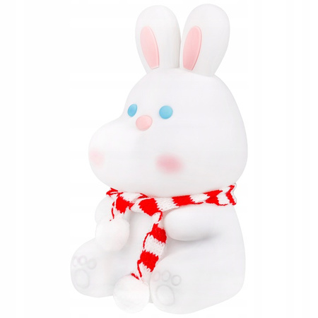 Lampka Nocna LED Biurkowa Stołowa Dziecięca 1.5W 28lm 3000K Ciepła RGB 360° Biały Królik Masterled