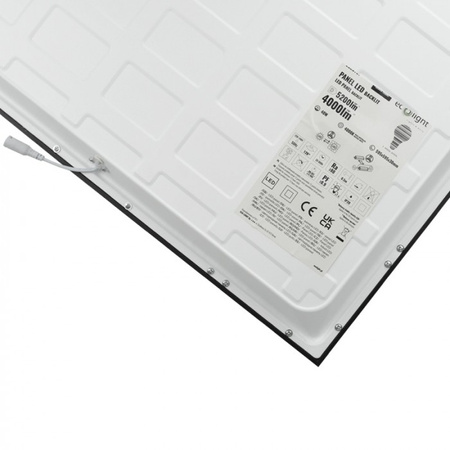 Panel LED 60x60 Kaseton Wpuszczany Podtynkowy 40W 5200lm 4000K Neutralna Czarny Backlit Ecolight