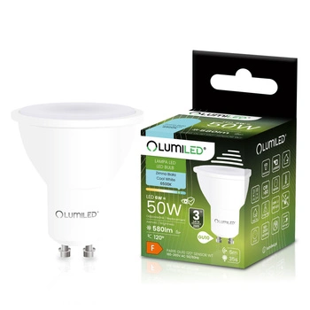 Żarówka LED GU10 Reflektor PAR16 6W = 50W 580LM 6500K Zimna 120° z Czujnikiem Ruchu i Zmierzchu LUMILED