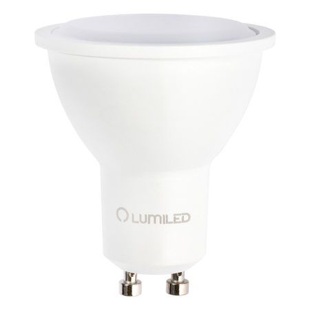 Zestaw Oprawa HALOGENOWA Tuba Spot Ruchoma MIDI GU10 Okrągła Czarna 20mm + LED GU10 6W 3000K LUMILED