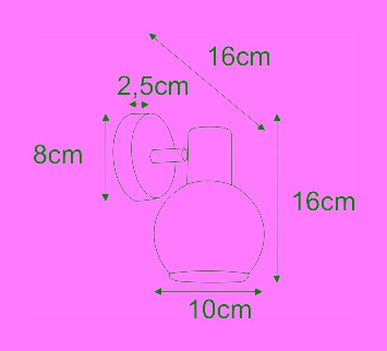 Podwójna lampa ścienna kinkiet K-8003-2G z serii GALAXY I 2xE14 Kaja