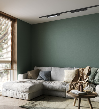 Lampa Oprawa Szynowa 1-fazowa CYBER Czarna 28W LED Milagro