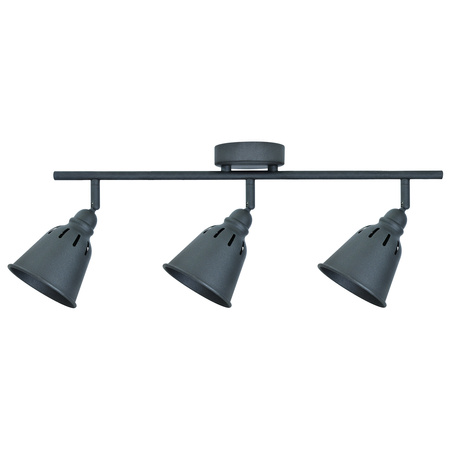 KINKIET FIONA oprawa ścienna 3xE14 do sufitu CZARNY GOLDLUX (Polux)