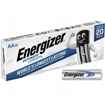 10x Baterie ENERGIZER ULTIMATE LITHIUM AA LR6 1,5V 