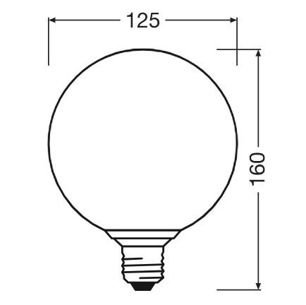Żarówka LED E27 Kula Mroźna 3.5W 300lm 2700K Ciepła Dekoracyjna Brązowa Osram