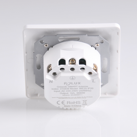 Inteligentne Gniazdko Podtynkowe Wifi SMART Tuya 16A