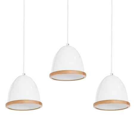 Lampa Wisząca Sufitowa STUDIO Biała 3xE27 Milagro