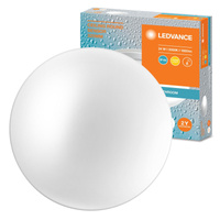 Plafon LED Lampa Sufitowa Natynkowa 24W 1800lm 3000K Ciepła IP44 Biały z Czujnikiem Dźwięku Ceiling Ledvance