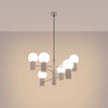Lampa Wisząca Żyrandol 6x G9 Aluminiowa Taupe Halo French Sky SL.1836 Sollux