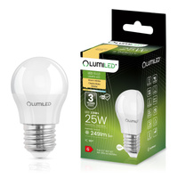 Żarówka LED E27 Kulka P45 2,5W = 25W 249lm 3000K Ciepła 180° LUMILED