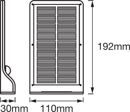 Naświetlacz Ścienny LED Przenośny Nad Drzwi Bateryjny 3W 320lm 4000K IP44 Czarny Z Czujnikiem Ruchu i Zmierzchu Door LED Ledvance