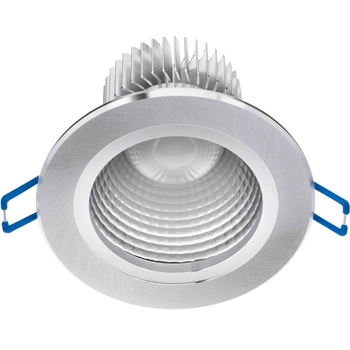 Oprawa Sufitowa 9W Podtynkowa LED DOWNLIGHT DEEP Okrągła 4000K 720lm Srebrna