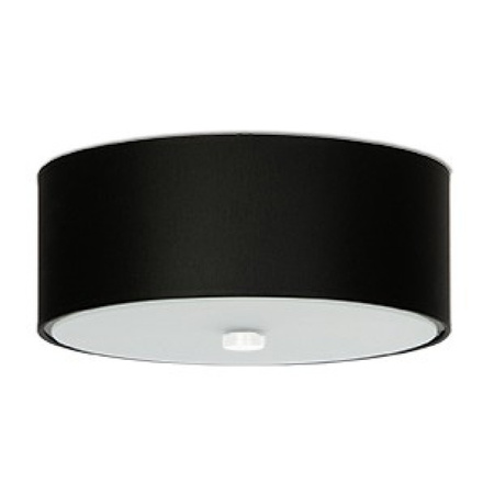 Lampa Sufitowa Plafon LED SKALA 3xE27 Oprawa Okrągła 30cm Czarna SOLLUX