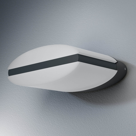 Lampa Ogrodowa Zewnętrzna Kinkiet Elewacyjny LED 12.5W 950lm 3000K IP44 Szary Endura Ledvance