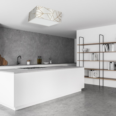 Plafon LED Lampa Sufitowa ZIGGY Biała Złota 3xE27 Milagro