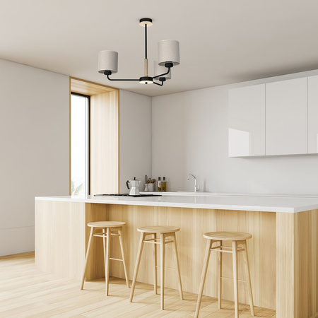 Lampa Sufitowa Żyrandol ATLANTA 3xE27 Milagro